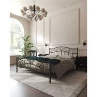 Кровать с изножьем  Глэдис  (140х200/ноги металл/цвет Коричневый бархат) Кровать с изножьем  Глэдис  (140х200/ноги металл/цвет Коричневый бархат)