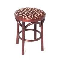 Табурет Венский мягкий (махагон, ткань)