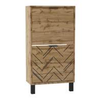 Тумба для обуви  Хигс  (Дуб вотан/Черный)