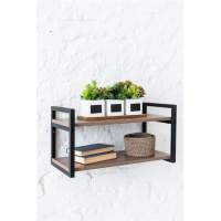 Стеллаж Латус-20 настенный-настольный 290х580 (ясень шимо темный) в гостиную