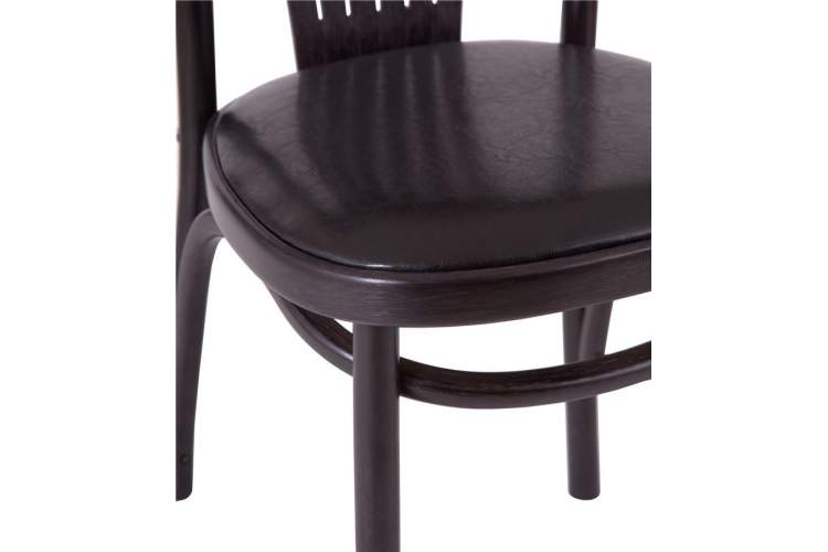 Стул "Астра классик" мягкий (Венге, экокожа черная)-5