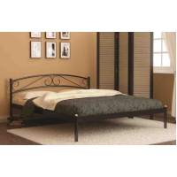 Кровать односпальная Валерия с изножьем (90х200/металлическое основание) Бежевый