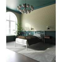 Кровать "Глэдис" без изножья (90х200/ноги металл/цвет Белый) Кровать "Глэдис" без изножья (90х200/ноги металл/цвет Белый)