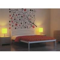 Кровать двуспальная ЭКО+ (120х200/металлическое основание) Белый Кровать двуспальная ЭКО+ (120х200/металлическое основание) Белый