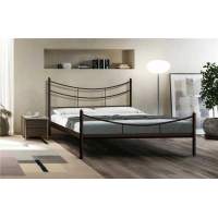 Кровать односпальная  LUNA  (120х200/металлическое основание) Коричневый бархат Кровать односпальная  LUNA  (120х200/металлическое основание) Коричневый бархат