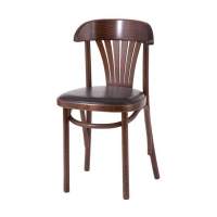 Стул венский Астра классик  мягкий (Темный тон, экокожа коричневая) Стул венский Астра классик  мягкий (Темный тон, экокожа коричневая)