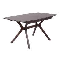 Стол Пекин (1400*820+400/цвет столешницы Темный орех/цвет ножек Темный орех)