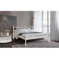 Кровать двуспальная  Розана  (140х200/мет. основание/бежевый) Кровать двуспальная  Розана  (140х200/мет. основание/бежевый)