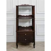 Этажерка "Версаль" 2 яруса (орех) в гостиную