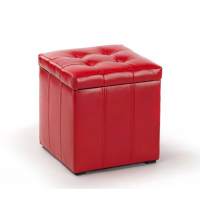 Пуф ПФ-2 (Парма-2/Красный) в гостиную