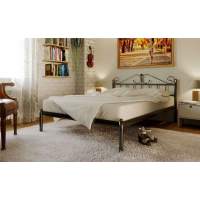 Кровать двуспальная  Розана  (140х200/металлическое основание) Черный Кровать двуспальная  Розана  (140х200/металлическое основание) Черный