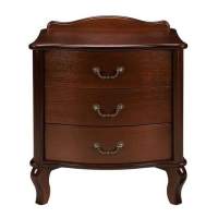 Тумбочка прикроватная "Джульетта" 3 ящ. (орех) Вис