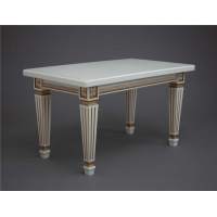 Журнальный стол  Верона  (1013+патина золото) слоновая кость в гостиную