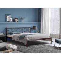 Кровать Экзотика (180х200/цвет Коричневый бархат/ металлическое основание) Кровать Экзотика (180х200/цвет Коричневый бархат/ металлическое основание)