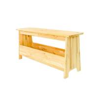 Скамья с отделением для хранения (не окрашенная) в гостиную