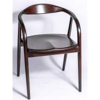 Стул деревянный Полукресло венское Diona (темный орех) жесткое сиденье