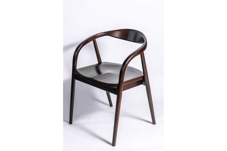 Полукресло венское Diona (темный орех) жесткое сиденье-4