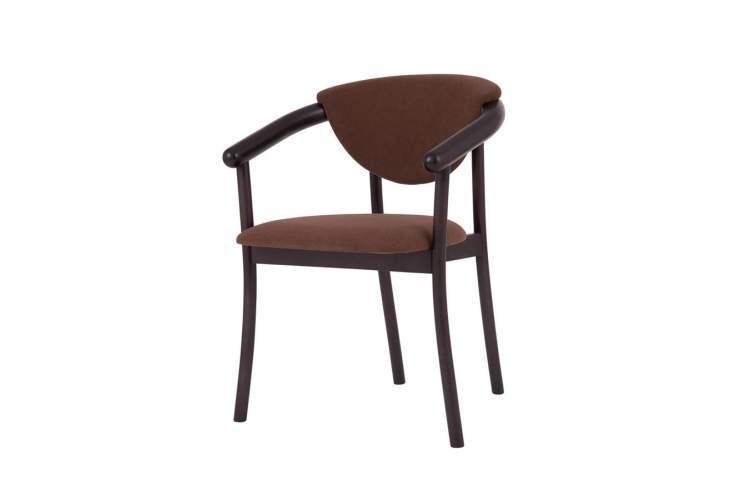 Кресло венское "Виенна" (венге/темно-корич М09)-2