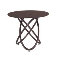 Стол не раскладной Линц 90 Red Black(Венге)