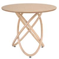 Стол не раскладной Линц 90 Red Black (Беленый дуб)