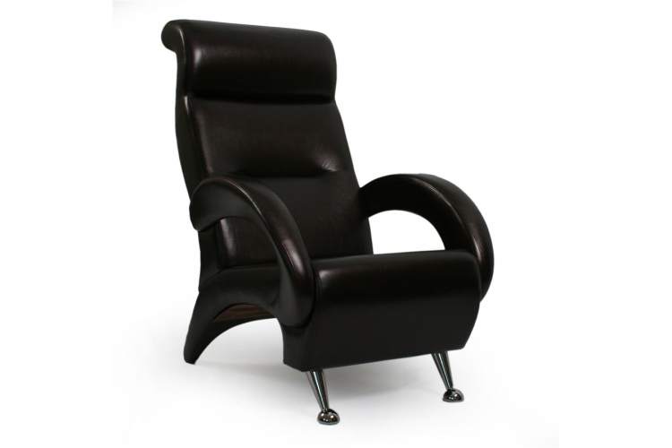 Кресло для отдыха, мод.9-Д (Antik Крокодил/Венге) Коричневый-2