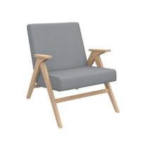 Кресло для отдыха Вест (подлокотник Дуб/ткань Fancy 85, кант Fancy 85)