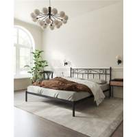 Кровать "Франческа" без изножья (160х200/ноги металл/цвет Черный) Кровать "Франческа" без изножья (160х200/ноги металл/цвет Черный)