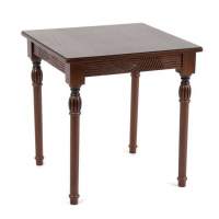 Стол журнальный  Мили  (темный орех/патина темная / 53х53хН55) в гостиную