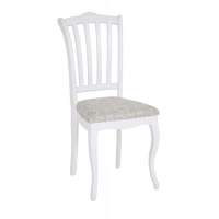 Стул Ланна (тон 304 белый/ткань Рио полоса 17)