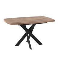 Стол Andres-130 (130/165 х 85 / дуб велингтон / черный)