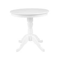 Стол Дуэт 80 RedBlack, не раскладной, круглый (белая эмаль)