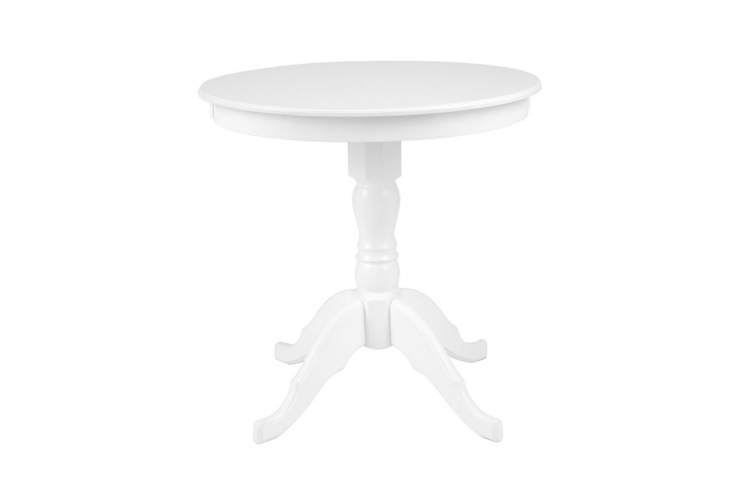 Стол Дуэт 80 RedBlack, не раскладной, круглый (белая эмаль)