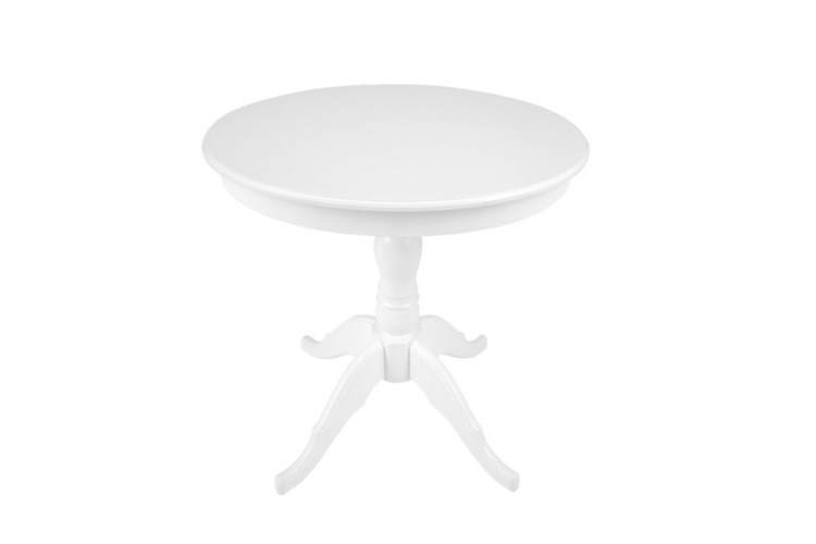 Стол Дуэт 80 RedBlack, не раскладной, круглый (белая эмаль)-1