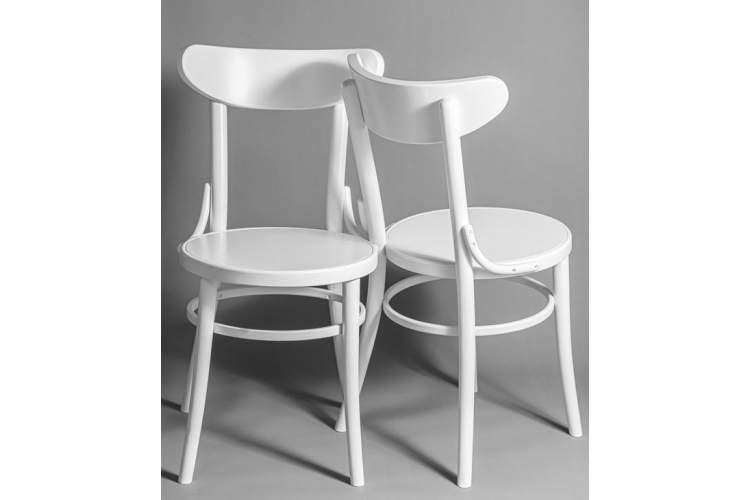 Стул венский Luna (белый) жесткое сиденье