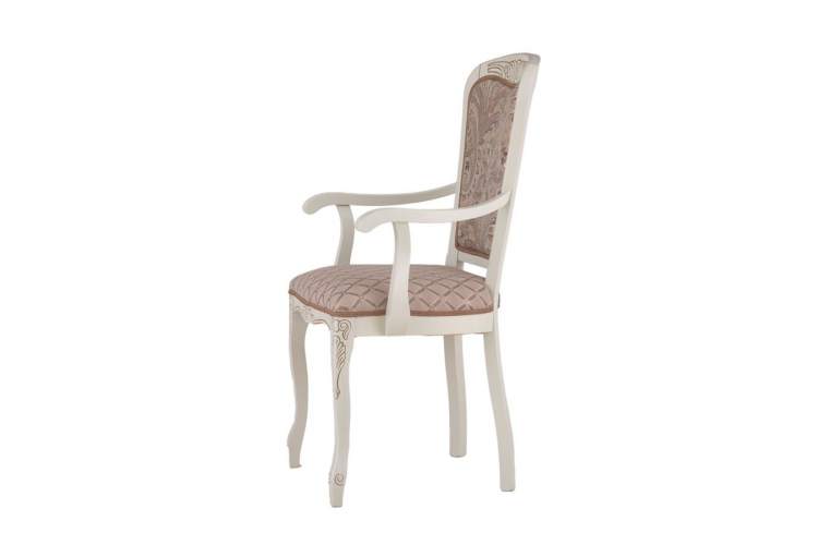 Кресло Мартин С8 (тон 308 + патина золото/ткань Афитап розовый/компаньон)-3