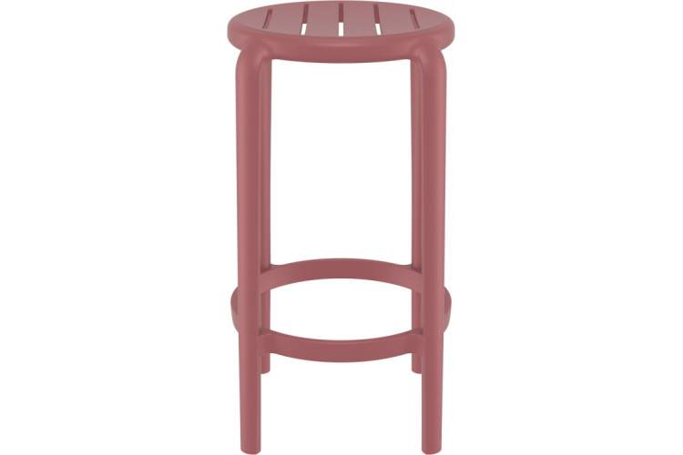 Табурет пластиковый полубарный Tom Bar 65 Siesta Contract марсала-6