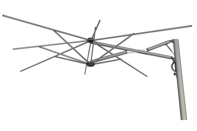 Зонт профессиональный 3х4 м Astro Titanium Scolaro титан, слоновая кость-7