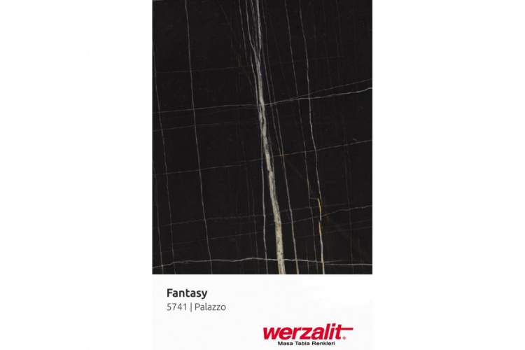 Стол обеденный Fuoz Werzalit Fantasy Genart черный, палаццо-1