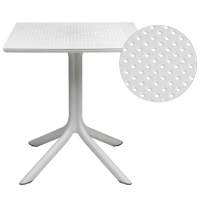 Стол пластиковый обеденный Clip 70 Nardi белый