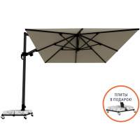 Зонт профессиональный Banana Plus THEUMBRELA SEMSIYE EVI черный, светло-серый