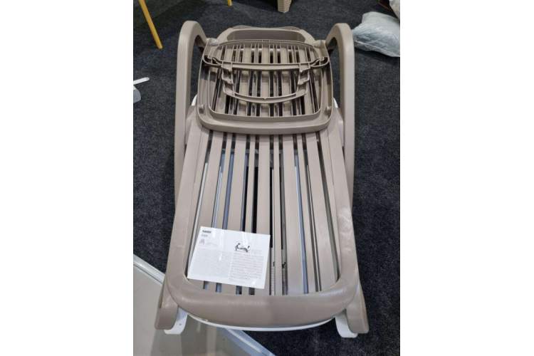 Шезлонг-лежак пластиковый Eden Nardi тортора-7