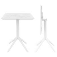 Стол пластиковый складной Sky Folding Table 60 Siesta Contract белый