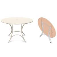 Стол металлический складной Pigalle EMU белый