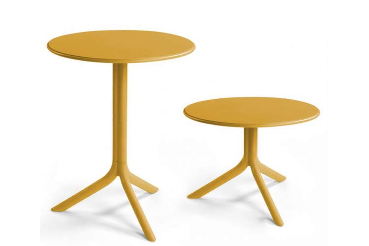 Стол пластиковый обеденный Spritz + Spritz Mini Nardi горчичный-4