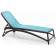 Шезлонг-лежак пластиковый Atlantico Nardi антрацит, голубой