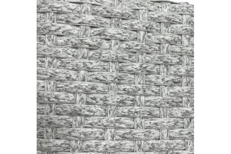 Столик плетеный журнальный Tama ReeHouse белый люкс-3