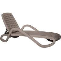 Шезлонг-лежак пластиковый Eden Nardi тортора