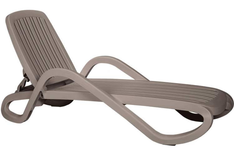 Шезлонг-лежак пластиковый Eden Nardi тортора