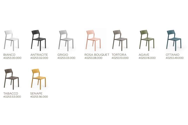 Стул пластиковый Trill Bistrot Nardi агава-2