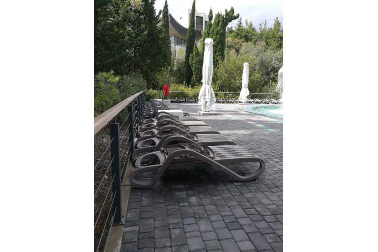 Шезлонг-лежак пластиковый Eden Nardi тортора-5